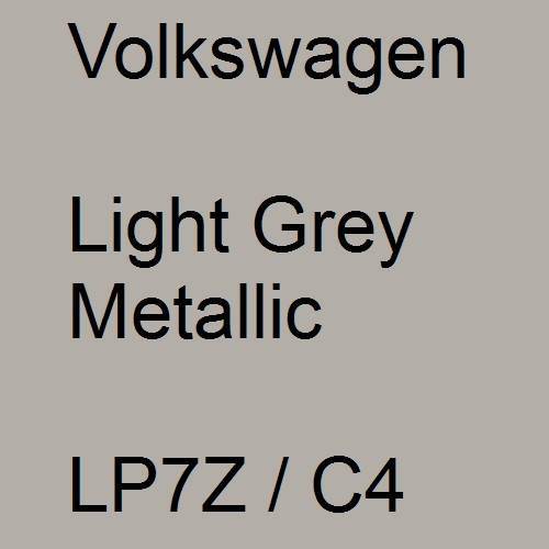 Volkswagen, Light Grey Metallic, LP7Z / C4.